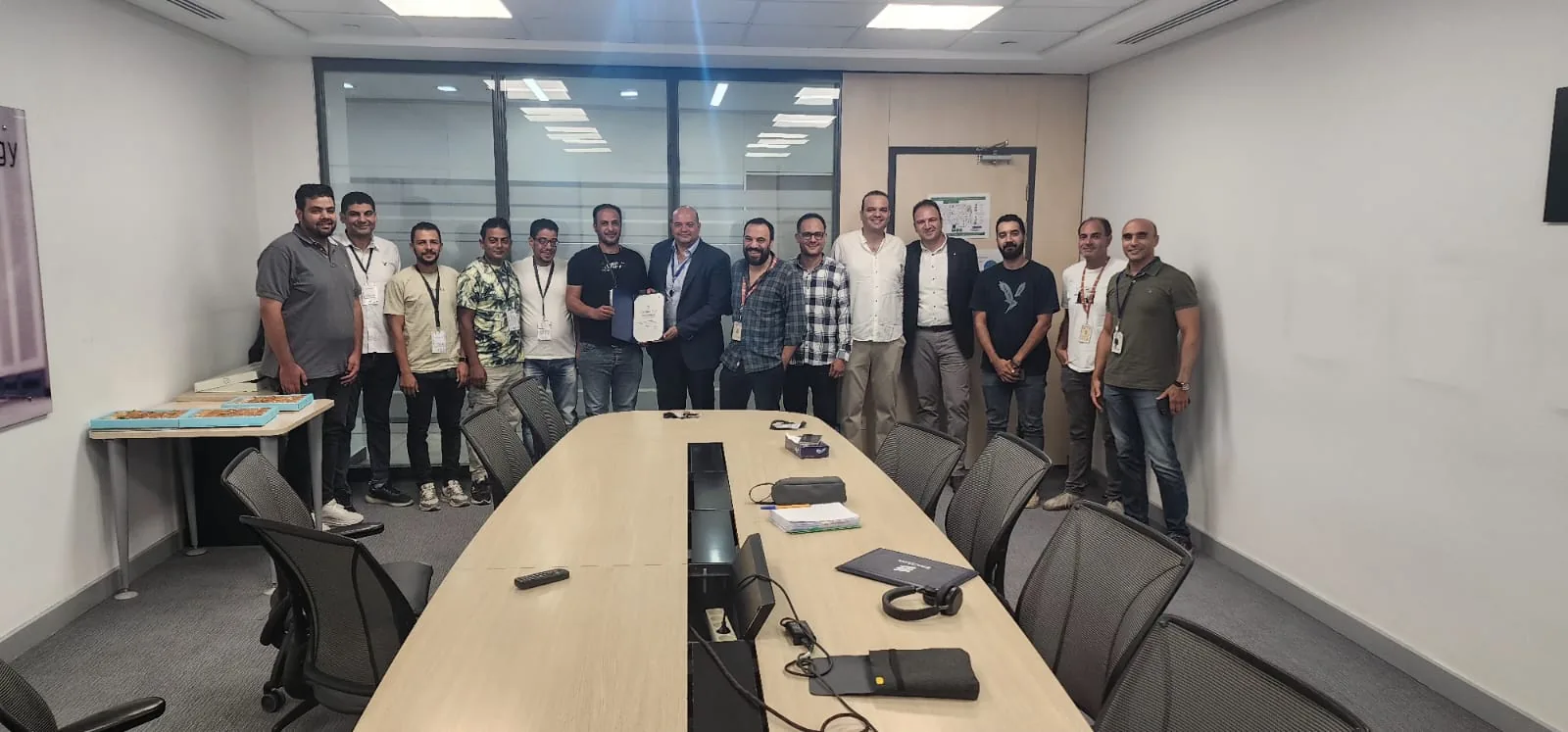 EGYTEL and Ericsson teams at the 2025 QEHS recognition event